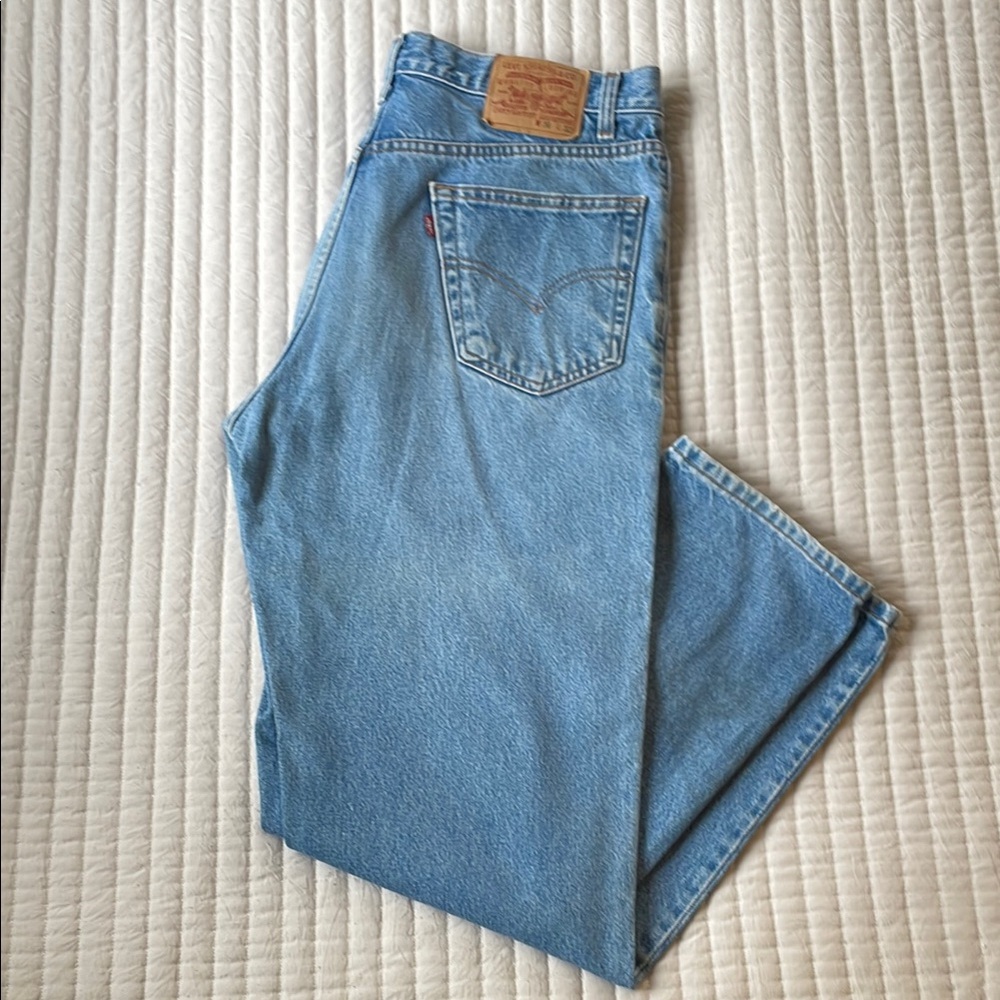 Levi's Blue Straight Jeans Classic Cotton Denim